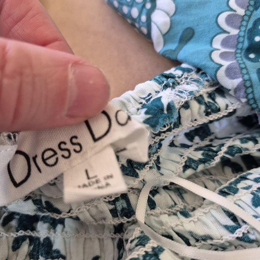 Dress Day Teal Floral Maxi Dress - Picture 4 of 9